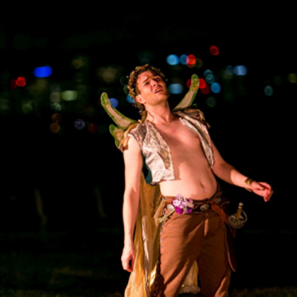 Performance Alumni Adam Garden performs in Midsummer Nights Dream