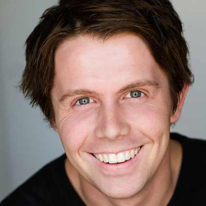 Film Alumni Nat Backhouse entertaining on film and on stage