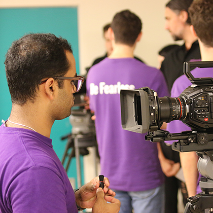 Film Student Gets Their TV Debut, On The Spot!